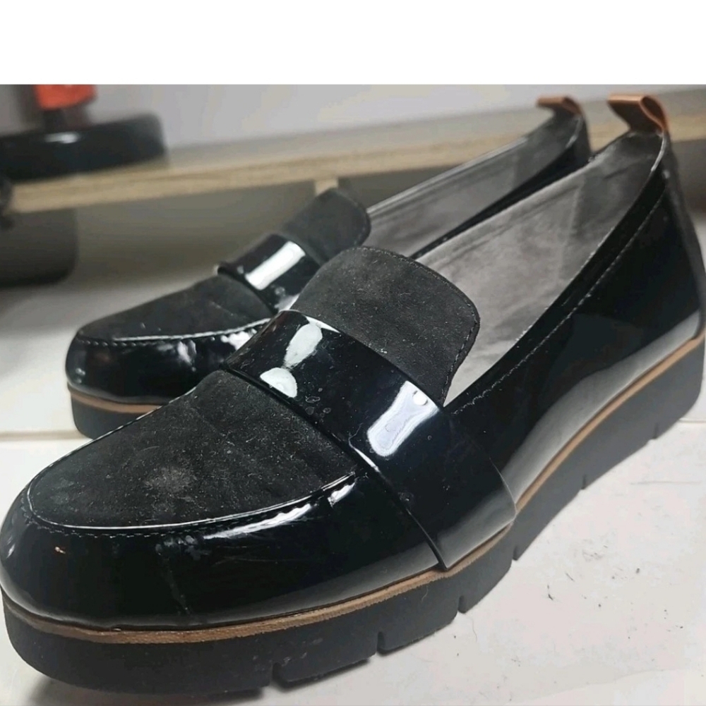 Dr. Scholl's Webster Loafer Women Sz 7 Blk Y2k Boho Cottage Barbie Retro[6A